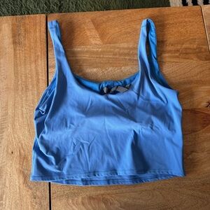 Vuori Azure Blue Activewear Top